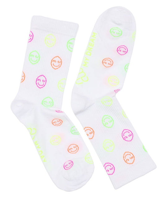 Neonsmiley-Socken für Erwachsene von MY DAY MY DREAM